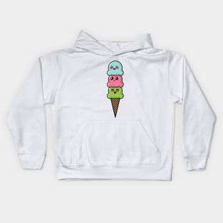 Cute Ice Cream Cone Kids Hoodie